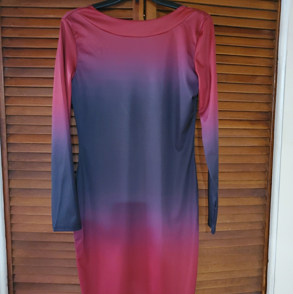 Long-sleeve Sheath Dress